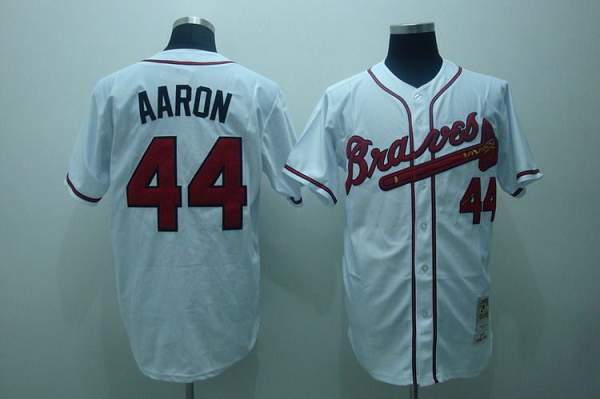 Milwaukee Braves – Hank Aaron Signed Cooperstown Collection Mitchell & Ness  Jersey – MLB Hologram – Memorabilia Expert