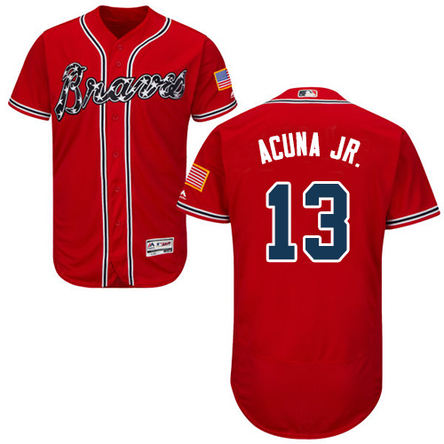 ronald acuna red jersey