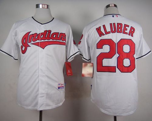 Cleveland Indians #28 Corey Kluber Cream Jersey on sale,for Cheap,wholesale  from China