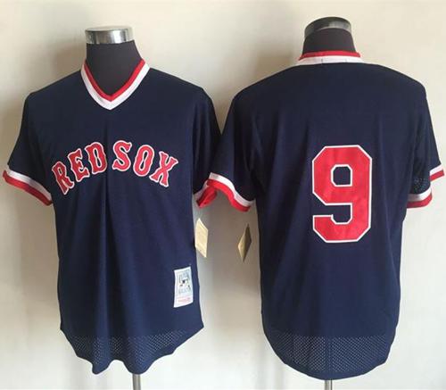 Youth Mitchell & Ness Wade Boggs Navy Boston Red Sox Cooperstown Collection  Mesh Batting Practice Jersey