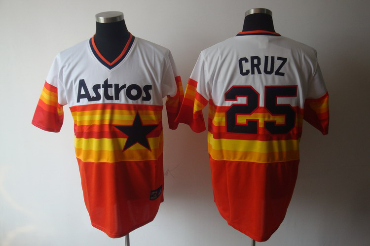 Men's Mitchell and Ness Jose Cruz Jr. Houston Astros Authentic