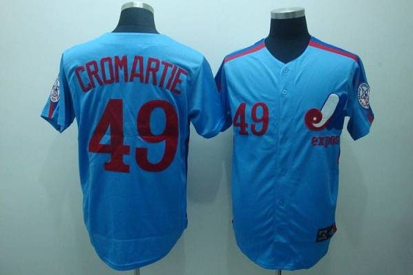 Men's Montreal Expos #49 Warren Cromartie 1982 White Mitchell & Ness Jersey  on sale,for Cheap,wholesale from China