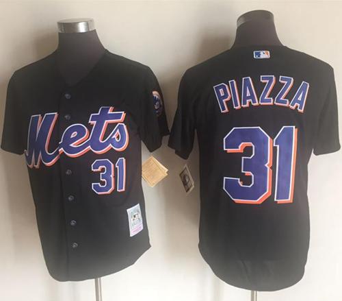 Authentic Mike Piazza #31 NY Mets 2000 Mitchell & Ness Jersey SZ 48