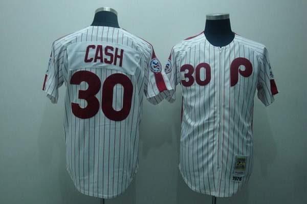 Philadelphia Phillies MLB Mitchell & Ness Burgundy Dave Cash #30