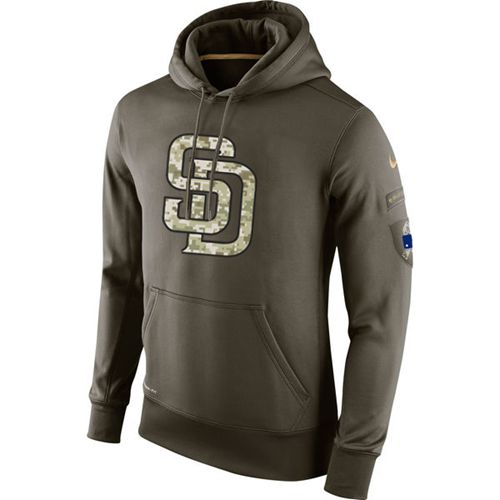 Men's San Diego Padres Olive Dri-Fit Salute To Service KO Performance  T-Shirt