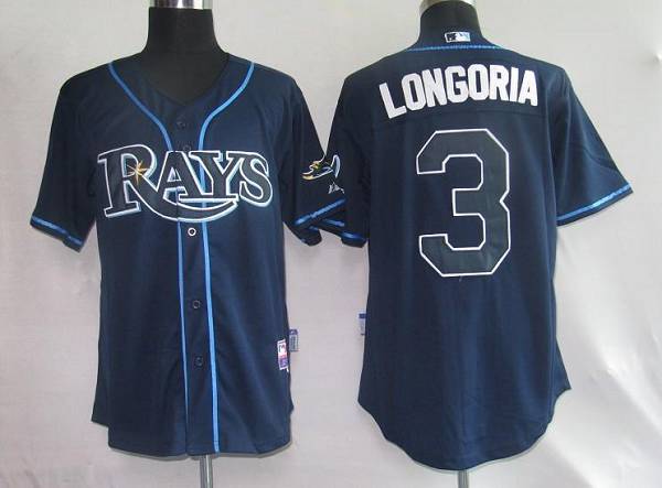 Tampa Bay Rays #3 Evan Longoria Navy Alternate Flex Base Team Jersey -  Cheap MLB Baseball Jerseys