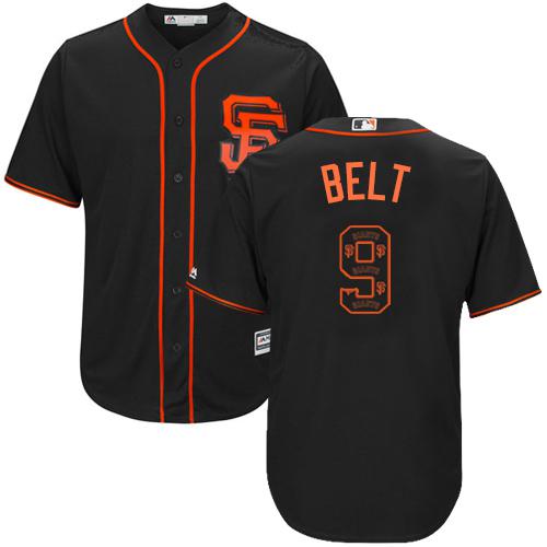 San Francisco Giants #9 Brandon Belt Orange Jersey on sale,for  Cheap,wholesale from China