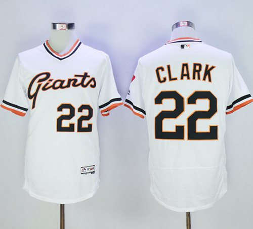 Nike Men's San Francisco Giants Cooperstown Will Clark #22 White