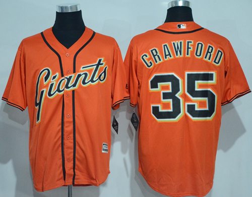 Giants #35 Brandon Crawford Orange Alternate Cool Base Stitched Youth  Baseball Jersey on sale,for Cheap,wholesale from China