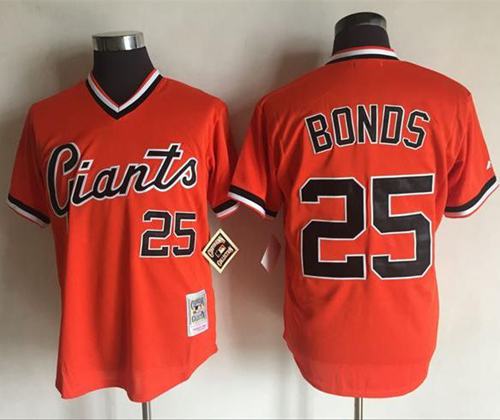 Sold at Auction: San Francisco Giants Barry Bonds #25 Stitched Jersey Size  2X. Cooperstown Collection.