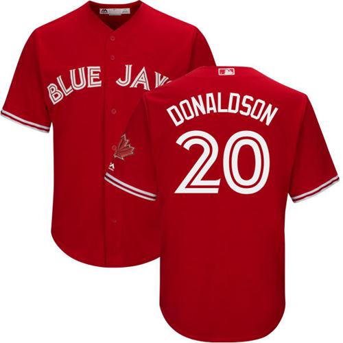 Toronto Blue Jays #20 Josh Donaldson MLB Majestic Blue Baseball